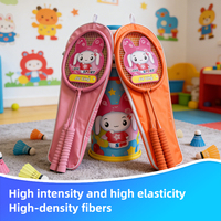 Raquette de badminton professionnelle personnalisée Jieling 58CM avec manche en ferroalliage - Équipement sportif pour jeu offensif