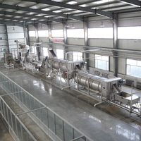 Ligne de production de machine entièrement automatique pour la fabrication de poudre de flocons de pommes de terre pour projets