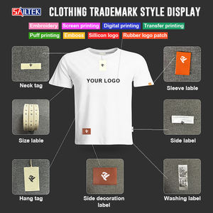 F230370 المصنع حسب الطلب بلوزات مريحة نشطة كاجوال ملابس العمل الخارجي واسعة قطن ثقيل 5XL التطريز تي شيرت - Product Image 6