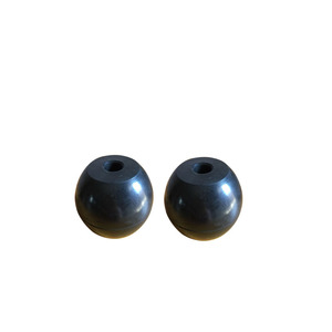 Balle en <span class=keywords><strong>silicone</strong></span> perforée sur mesure, haute élasticité, en EPDM et NBR, moulée et découpée, pour tamis vibrant – Produits en caoutchouc - Product Image 2