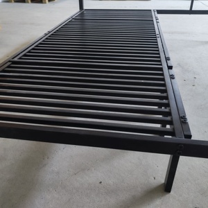 <span class=keywords><strong>Lit</strong></span> superposé convertible en métal avec <span class=keywords><strong>lit</strong></span> <span class=keywords><strong>gigogne</strong></span> coulissant pour adultes - Design moderne, gain de place, idéal pour chambre à coucher et appartement - Product Image 3