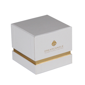 2023 New Style Custom Luxury White Candle Lid and Base Box Candle Gift Box