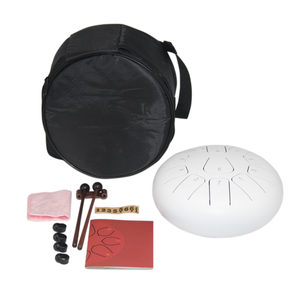 Tambor de Lengüetas de Acero de 8 Pulgadas, Mini Instrumento de Percusión de 11 Notas con Mazos y Bolsa de Transporte - Product Image 4