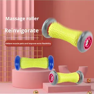 Vente directe d'usine Rouleau de <span class=keywords><strong>massage</strong></span> de yoga portable Rouleau de <span class=keywords><strong>massage</strong></span> des mains et des pieds Méridien Relaxation du fascia du corps entier Roue de fitness Musculation - Product Image 4