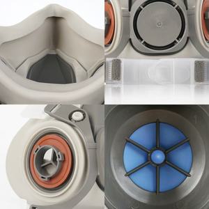 Masque anti-poussière spécial 6200 pour peinture en aérosol, ensemble de masque à gaz demi-visage avec protection oculaire pour l'industrie chimique - Product Image 5