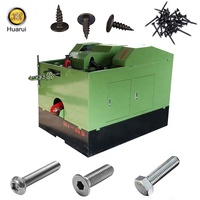 Ligne de production complète de vis avec four de trempe, machine automatique à grande vitesse pour la fabrication de vis en fil d'acier
