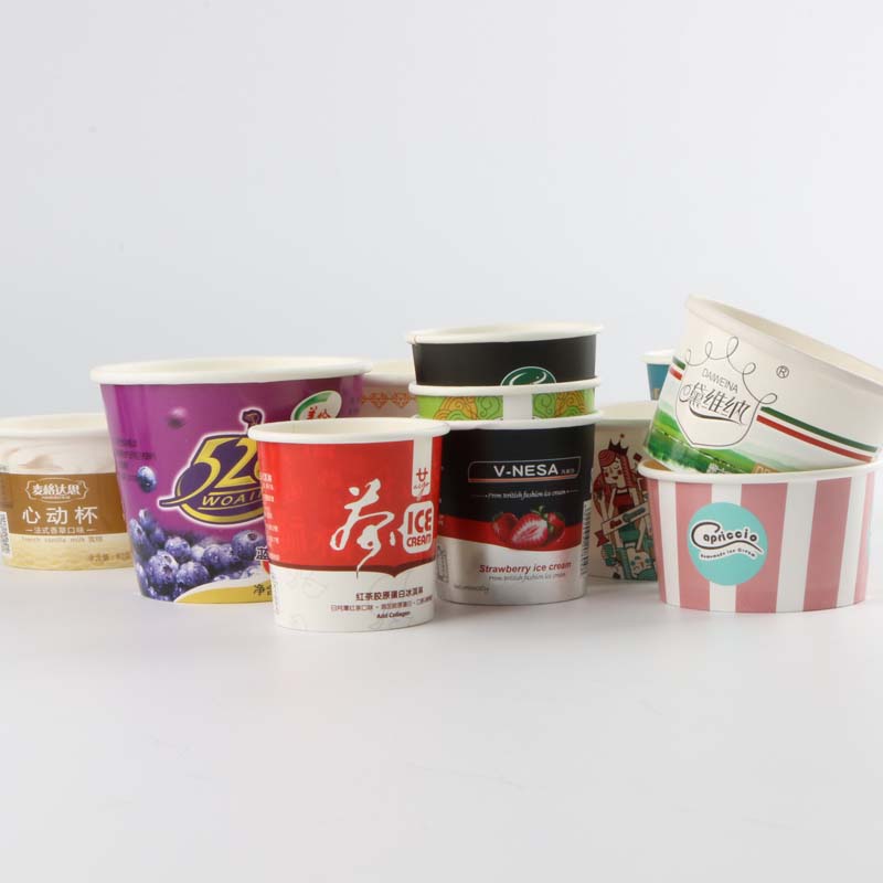Custom Hight Quality 6oz 8oz 10oz 12oz Fried Ice Cream Rolls Bowl Paper Cups