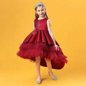 Meiqiai, одежда для маленьких девочек, бальное платье принцессы, платье-пачка, арабское платье на день рождения, Цветочное платье для девочек, Пышное Платье 2105