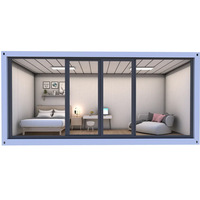 Usine chinoise : Maison conteneur moderne de luxe, modulaire, portable, préfabriquée, démontable, en kit, 2 ou 3 chambres, 20ft 40ft