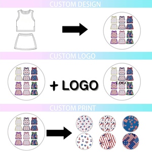 Top e Gonne Reversibili per Bambine con Stampa a Trasferimento Termico, Traspiranti, per Tutte le Età - Product Image 3