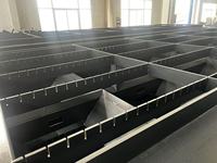 Machine de découpe laser pour tôles métalliques de 6000 W, robuste, avec table simple 3015 pour usine de fabrication métallique