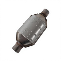 Système d'échappement universel à haut débit pour moteur automobile, catalyseur à trois voies en céramique métallique, grand moteur Euro V OBD