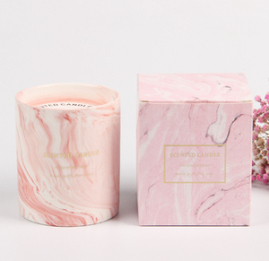 Vela Aromática de Cera de Soja de Larga Duración en Taza de Cerámica con Diseño de Mármol Personalizado de Alta Calidad, Regalos Modernos para Decoración del Hogar - Product Image 3