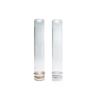 Tubes à essai en plastique à fond plat de 25ml avec bouchons à vis