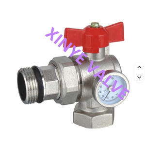 Válvula de bola de ángulo de diseño moderno Yuhuan con indicador de temperatura colector de calefacción <span class=keywords><strong>radiante</strong></span> de apartamento para alfombrillas de calefacción de <span class=keywords><strong>suelo</strong></span> - Product Image 1