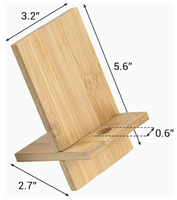 Support de téléphone en bois, support de téléphone portable en bois pour bureau, support d'iPad en bois pour affichage