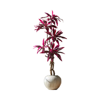 OH ARTS Arbre artificiel en bois de fer brésilien, style naturel, haute qualité, verdure réaliste en pot, décoration intérieure et extérieure pour la maison et le bureau