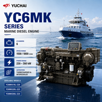Moteur diesel marin haute performance SCDC Yuchai YC6MK 4 temps 6 cylindres pour bateau de pêche, bateau de travail et navire de transport de marchandises