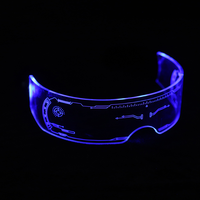 LED-Blinkbrillen LED-Visor Rave-Brillen Leuchtende Brillen Mehrfarbige LED-Blinkbrillen für Partys Leuchtende Brillen
