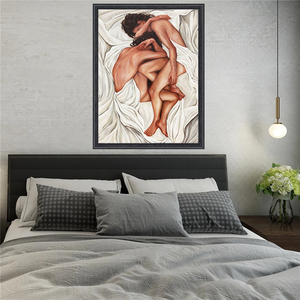 Pinturas <span class=keywords><strong>de</strong></span> amantes desnudos, bordado <span class=keywords><strong>de</strong></span> diamantes, <span class=keywords><strong>punto</strong></span> <span class=keywords><strong>de</strong></span> <span class=keywords><strong>cruz</strong></span>, 5d Diy, taladro redondo completo, pintura <span class=keywords><strong>de</strong></span> diamantes, mosaico <span class=keywords><strong>de</strong></span> diamantes, decoración, Kits <span class=keywords><strong>de</strong></span> arte - Product Image 2