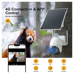 Xiaovv Ứng Dụng Điện Thoại Kết Nối Điều Khiển Từ Xa 3MP Ánh Sao Màu Tầm Nhìn Ban Đêm Năng Lượng Mặt Trời Năng Lượng 4G Không Dây 360 Độ Ngoài Trời Máy Ảnh - Product Image 2