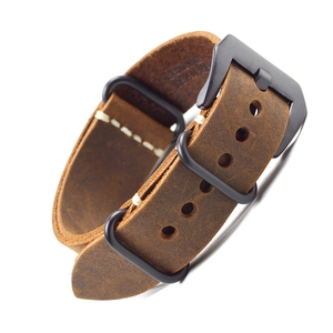 LAIHE Bracelet de montre en cuir véritable personnalisé une pièce ZU Bracelet de montre 20mm 22mm 24mm Tailles - Product Image 4