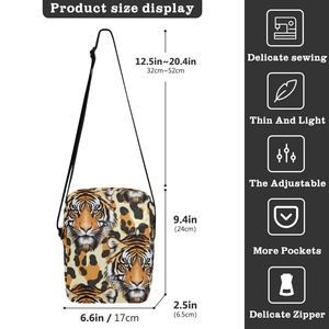 Sacs bandoulière personnalisés en gros, motif tigres, plus résistants, durables, décontractés et tendance - Product Image 3