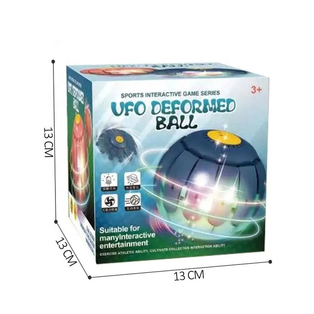 Popular Hot Sell Kids Gift Mini Flying Ufo Deformed Ball Disc Toy Flying Ball Toy with Light