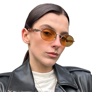 Gafas de sol redondas, modernas y a la moda, con protección UV, para unisex, diseño de lujo, para playa, viajes, conducción, protección solar. - Product Image 2