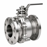 Katup Bola Manual Full Bore CF3M Stainless Steel DN150 6 Inch PN16 RF Flanged untuk Penggunaan Makanan dan Farmasi