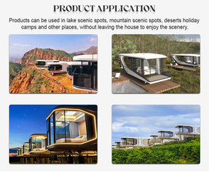 Fabbrica della cina su misura all'aperto di alta qualità materiali compatti spazio portatile capsula House - Product Image 3