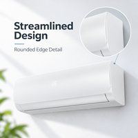 Climatiseur split à onduleur avec commande Wi-Fi, chaud et froid, 9000 BTU, SEER A++, pour le marché européen, logo personnalisé pour chambre d'hôtes