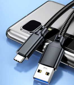 สายดาต้า USB 3.2 เป็น Type C รองรับ PD 60W 3A ชาร์จเร็ว 10Gbps สายถักไนลอนทองแดง สำหรับชาร์จโทรศัพท์ - Product Image 4
