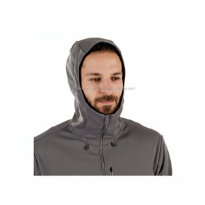 Venta al por mayor a granel personalizado nuevo diseño hombres al aire libre de algodón transpirable esquí senderismo chaqueta de concha suave abrigos - Product Image 1