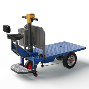 Carretilla Eléctrica de Plataforma Plana para Carga Pesada, Carretilla Eléctrica de Plataforma de Tres Ruedas, Carretilla Manual - Product Image 4