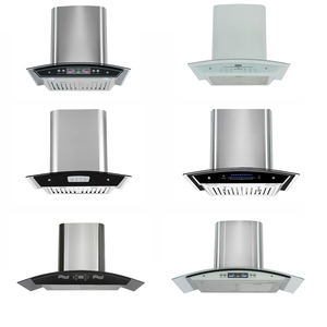 <span class=keywords><strong>Campana</strong></span> <span class=keywords><strong>Extractora</strong></span> de Cocina de Vidrio Templado Curvo Negro con 3 Controles Táctiles - Product Image 5