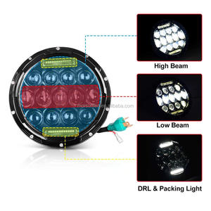 Faro LED de 7 Pulgadas para Land <span class=keywords><strong>Rover</strong></span> Defender 90/110 300 <span class=keywords><strong>Tdi</strong></span> Td5 Tdci, para <span class=keywords><strong>Range</strong></span> <span class=keywords><strong>Rover</strong></span> 1995, Luz Alta/Baja Sellada, 2 Piezas - Product Image 5