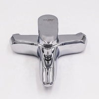 Nouvelles robinetteries murales de salle de bain en zinc, mitigeur de douche à poignée unique, robinets de bain
