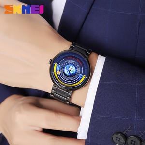 <span class=keywords><strong>Reloj</strong></span> <span class=keywords><strong>de</strong></span> Cuarzo SKMEI 2361 Blue Planet, Nuevo Concepto, <span class=keywords><strong>Reloj</strong></span> <span class=keywords><strong>de</strong></span> Hombre Resistente al Agua, Movimiento <span class=keywords><strong>de</strong></span> Cuarzo <span class=keywords><strong>de</strong></span> <span class=keywords><strong>Acero</strong></span> Inoxidable, Rotación <span class=keywords><strong>de</strong></span> Esfera con Puntero - Product Image 4