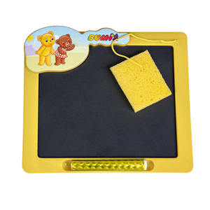 Enfants planche à dessin en plastique éponge gomme craie Portable jouet artistique tout-petits activité d'apprentissage créatif Logo personnalisé - Product Image 1