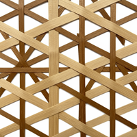Panel de Resina Natural Personalizado OEM, Cubo de Acrílico Transparente Tejido con Bambú, Lámina de Plástico de Ratán, Decoración de Techo para Gimnasio