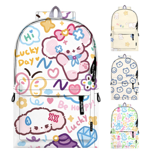 Sac à dos scolaire personnalisé de haute qualité pour étudiants, imperméable, mignon, pour filles et adolescentes, en polyester avec fermeture éclair - Product Image 4