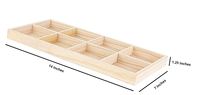 Plateau en bois personnalisé avec 5 sections pour le tri, le service et l'emballage de noix, plateau sectionnel
