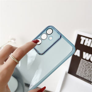 Per Galaxy A55 custodia protettiva in morbida TPU con lente trasparente trasparente custodia per telefono cellulare <span class=keywords><strong>Samsung</strong></span> A35 <span class=keywords><strong>A54</strong></span> - Product Image 4