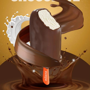 Vietnam Factory Chocolate Coated Ice Cream Bar Crispy Crunch Layers Milk Gelato Rich Chocolate Frozen Dessert Wholesale - Product Image 1