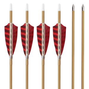 ลูกศรไม้ยิงธนูด้วยขนนกธรรมชาติสำหรับการฝึกยิงคันธนูแบบ Compound/Recurve - Product Image 3