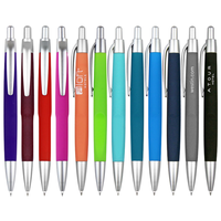 Stylo Bille Personnalisable Logo Doux au Toucher Multicolore Promotion Petite Quantité Minimale de Commande pour Cadeau Publicitaire