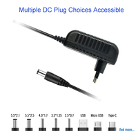 Adaptateurs d'alimentation 12V 2A à prise EU murale, AC/DC 12V2000mA 24W, alimentation 12V 2A, adaptateur d'alimentation à commutation pour bande LED