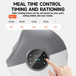 Distributeur automatique de nourriture pour chats Vansity avec appel vocal RFID, garantissant que les animaux de compagnie reçoivent une alimentation exclusive, distributeur de nourriture pour animaux avec porte à capteur - Product Image 5