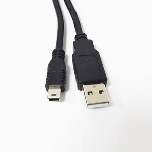 Özel USB 2.0 A erkek Mini b 5pin Usb Sync veri şarj kablosu kamera Mini USB kamera kablosu